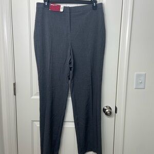 NEW 212 Collection women’s heather gray‎ classic fit secretly slimming pants 14